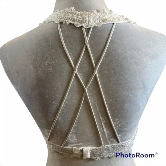 Gilly Hicks Sydney White Lace Bralette Size Large‎ - Picture 3 of 11